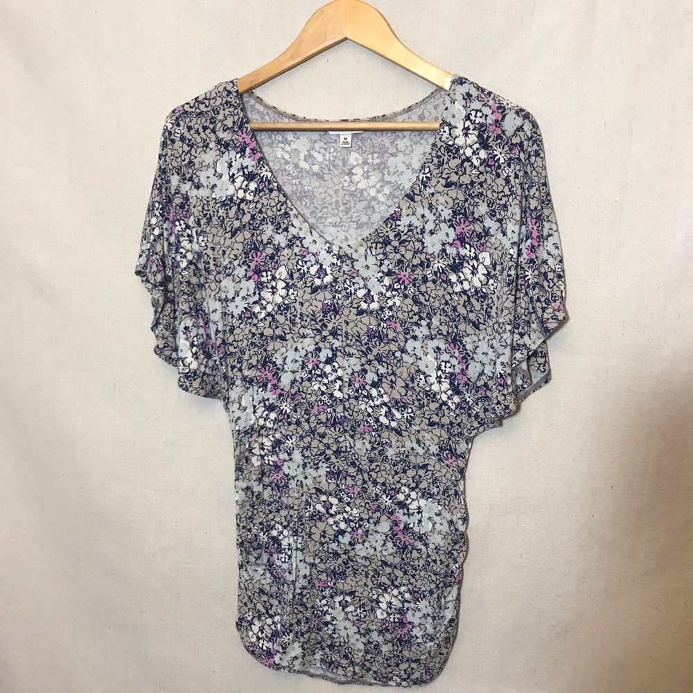 Cabi floral, flutter sleeve top